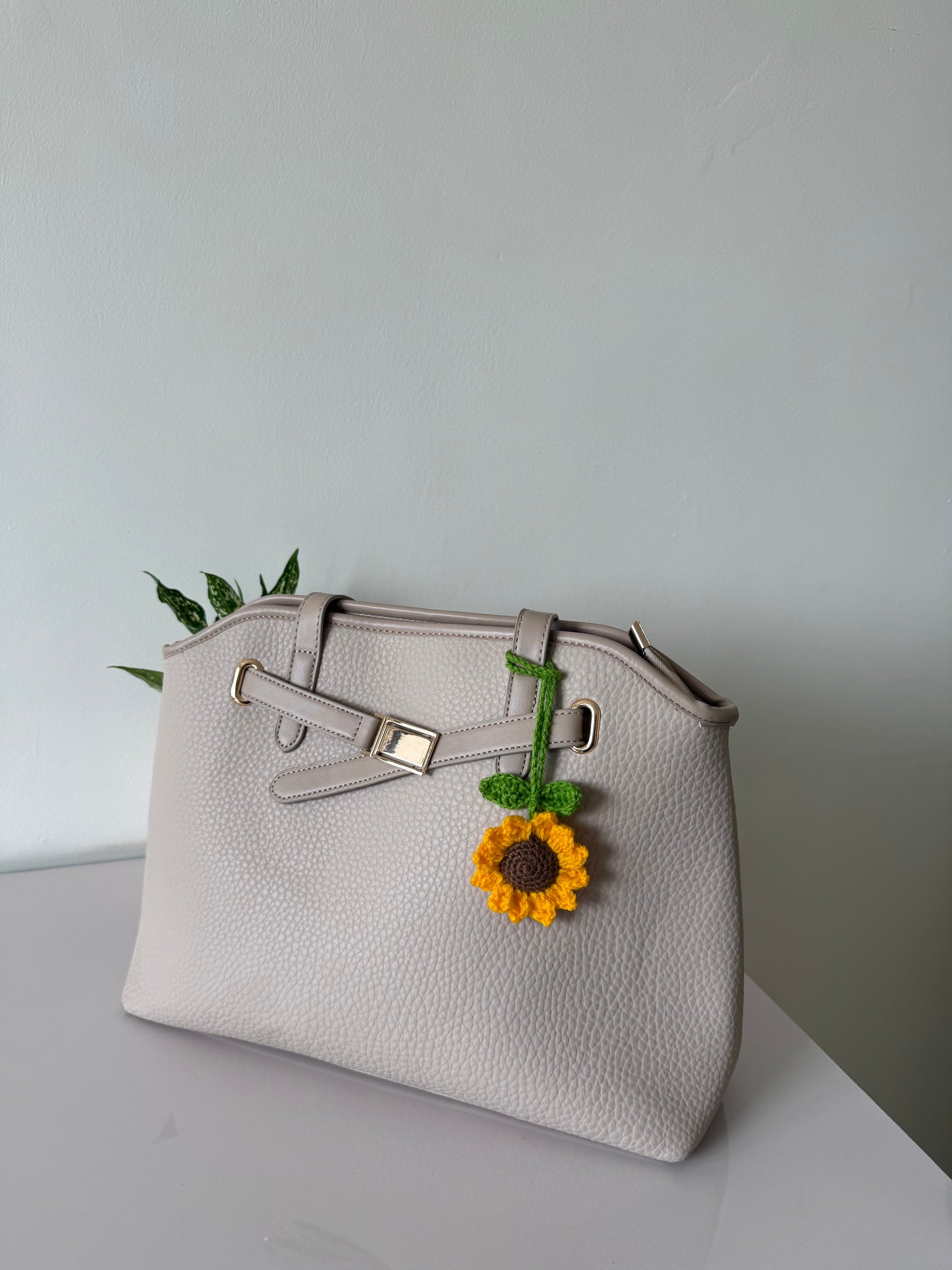 Sunflower Crochet Charm