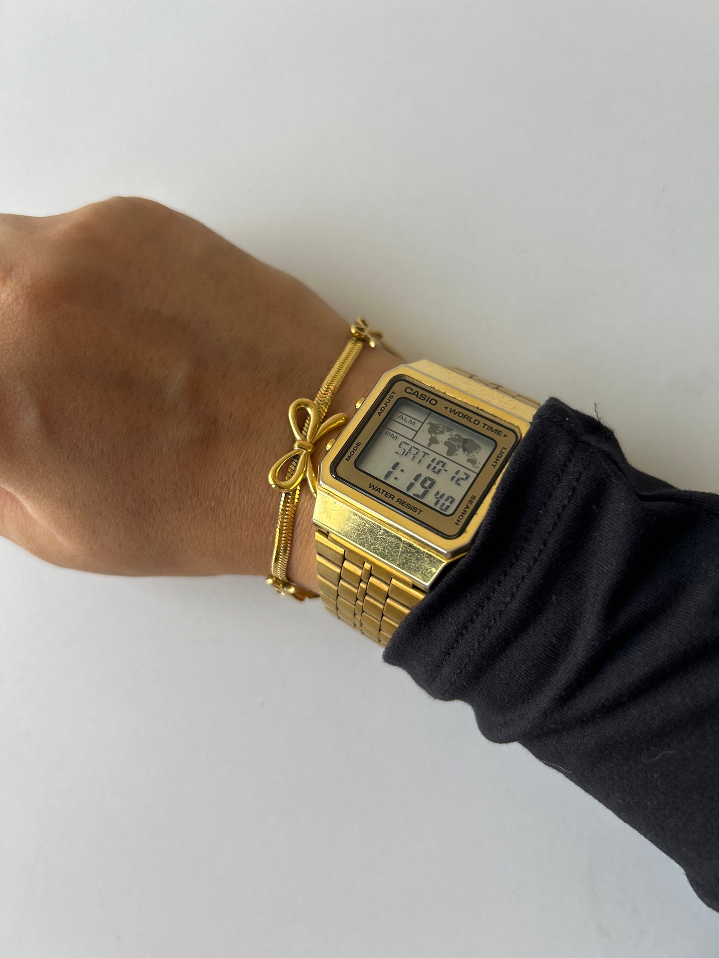 Bow Snake Chain Bracelet