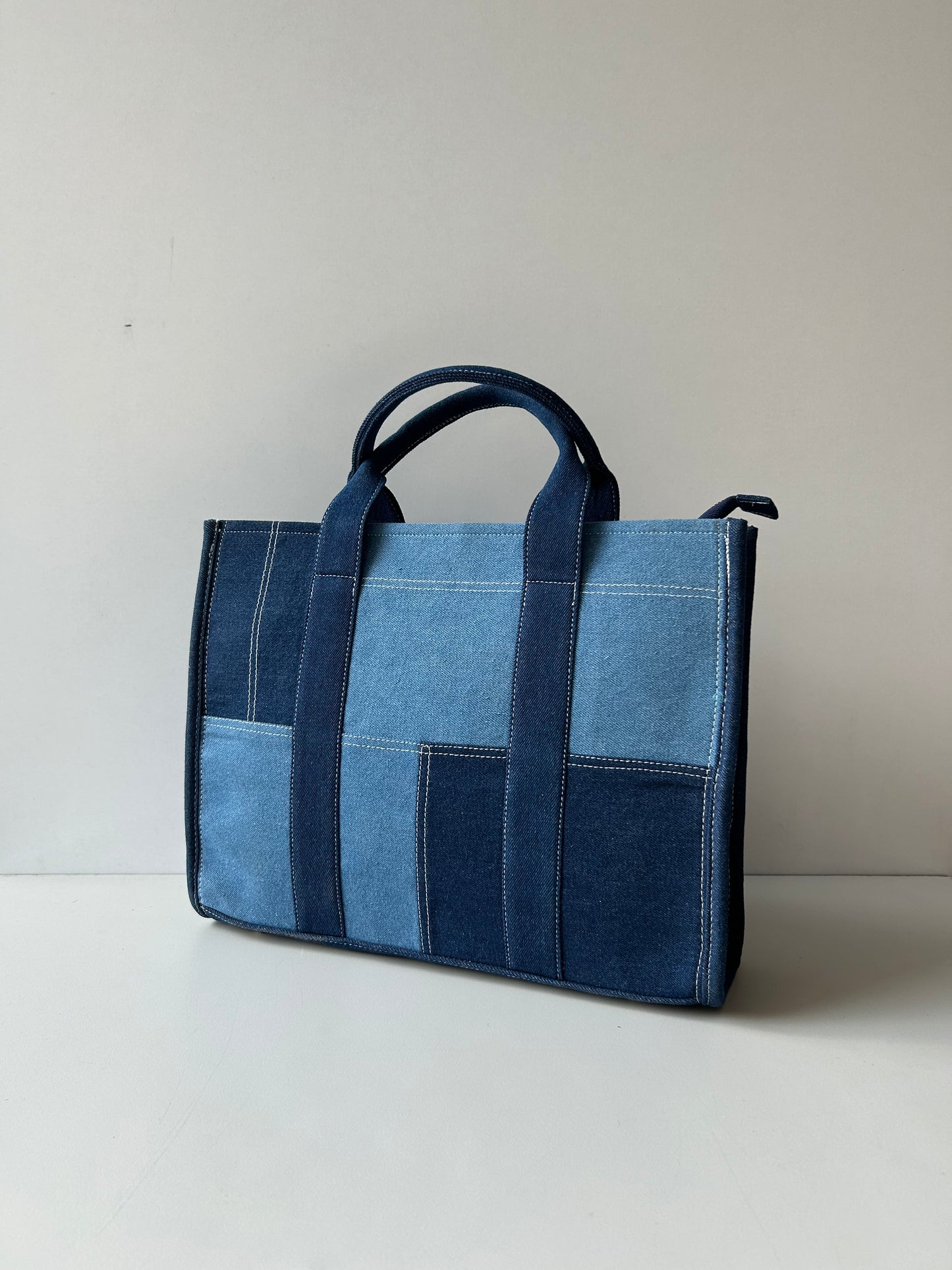 Kylie Denim Office Tote